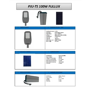 Lampu Jalan PJU PJUTS 100W LED Tenaga Surya
