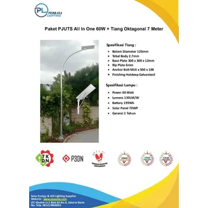 Lampu Tenaga Surya LED 60W All In One