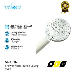 Veloce Bath Shower Without Hose 3 Modes