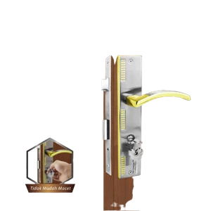 Vinctory Door Handle Set Lock Body + Comp Key Cylinder Lock