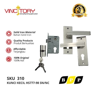 Vinctory Door Handle Set Complete Body + Cylinder Lock Comp 98 Sn/Nc