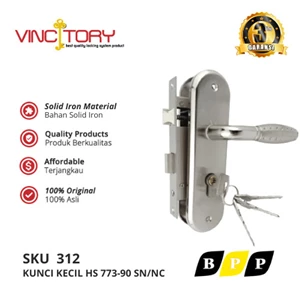 Vinctory Door Handle Complete Set Body + Lock Cylinder 90 Sn/Nc