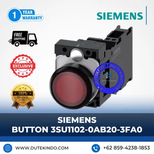 Siemens button 3SU1102-0AB20-3FA0 Illuminated Push Button