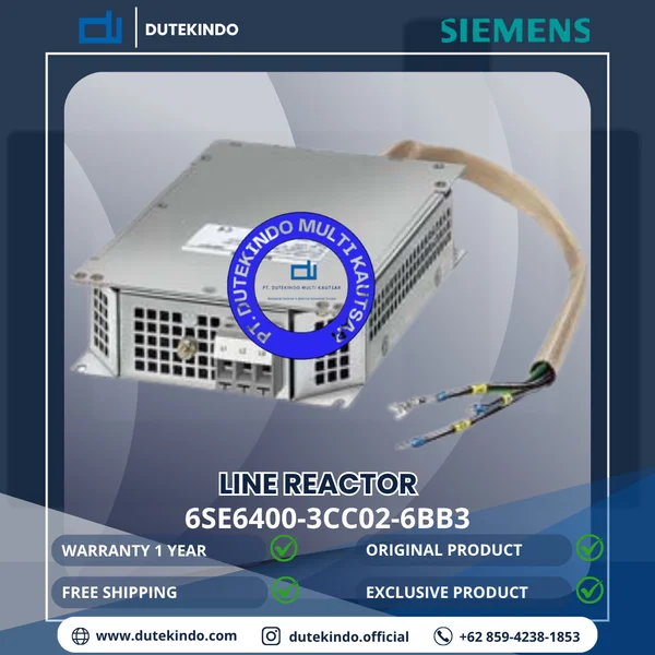 Siemens Line Reactor 6SE6400-3CC02-6BB3 Input Line Reactor