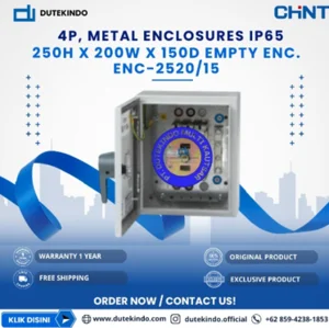 CHINT 4P METAL ENCLOSURES IP65 ENC-2520/15 250h x 200w x 150d Empty Enc. Box Panel