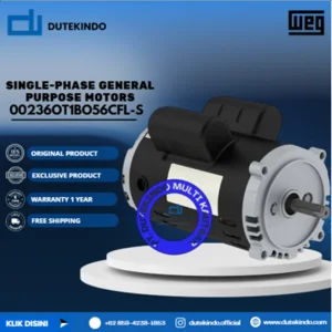 WEG Single-Phase General Purpose Motors ODP - C-Face - Footless 00236OT1BO56CFL-S HP 2 KW 1.5 RPM 3600 FRAME 56C Motor Listrik