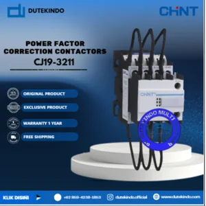 CHINT Power Factor Correction Contactors 3 Main + 1 NO + 1 NC Aux CJ19-3211 Contactor Coil