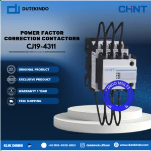 CHINT Power Factor Correction Contactors 3 Main + 1 NO + 1 NC Aux CJ19-4311 Contactor Coil