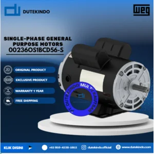 WEG Single-Phase General Purpose Motors ODP - Foot Mount - Thermally Protected 00236OS1BCD56-S HP 2 KW 1.5 RPM 3600 FRAME 56H Motor Listrik