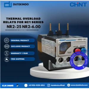 CHINT THERMAL OVERLOAD RELAYS FOR NC1 SERIES 4.00A - 6.00A NR2-25 NR2-6.00 Relay Listrik