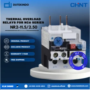 CHINT THERMAL OVERLOAD RELAYS FOR NC6 SERIES 1.60A - 2.50A NR2-11.5/2.50 Relay Listrik