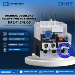CHINT THERMAL OVERLOAD RELAYS FOR NC6 SERIES 5.50A - 8.00A NR2-11.5/8.00 Relay Listrik