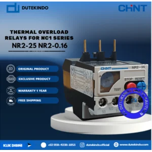 CHINT THERMAL OVERLOAD RELAYS FOR NC1 SERIES 0.10A - 0.16A NR2-25 NR2-0.16 Relay Listrik