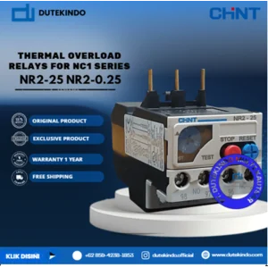  CHINT THERMAL OVERLOAD RELAYS FOR NC1 SERIES 0.16A - 0.25A NR2-25 NR2-0.25 Relay Listrik