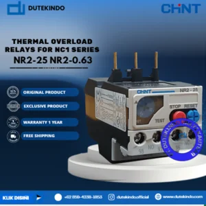 CHINT THERMAL OVERLOAD RELAYS FOR NC1 SERIES 0.50A - 0.63A NR2-25 NR2-0.63 Relay Listrik