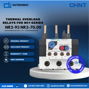 CHINT THERMAL OVERLOAD RELAYS FOR NC1 SERIES 55.00A - 70.00A NR2-93 NR2-70.00 Relay Listrik