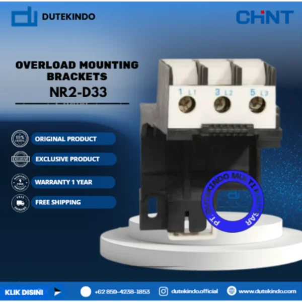 CHINT OVERLOAD MOUNTING BRACKETS To Fit NR2-93 40.00A - 93.00A NR2-D33 Relay Listrik