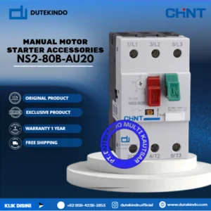 CHINT MANUAL MOTOR STARTER ACCESSORIES 2 NO Head Mount Aux NS2-80B-AU20 Motor Starter