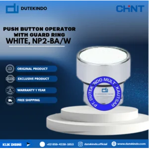 CHINT PUSH BUTTON OPERATOR WITH GUARD RING White NP2-BA/W Push Button Switch