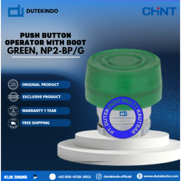 CHINT PUSH BUTTON OPERATOR WITH BOOT Green NP2-BP/G Push Button Switch