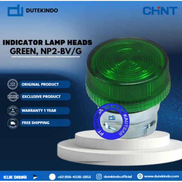 CHINT INDICATOR LAMP HEADS Green NP2-BV/G Lampu Indikator
