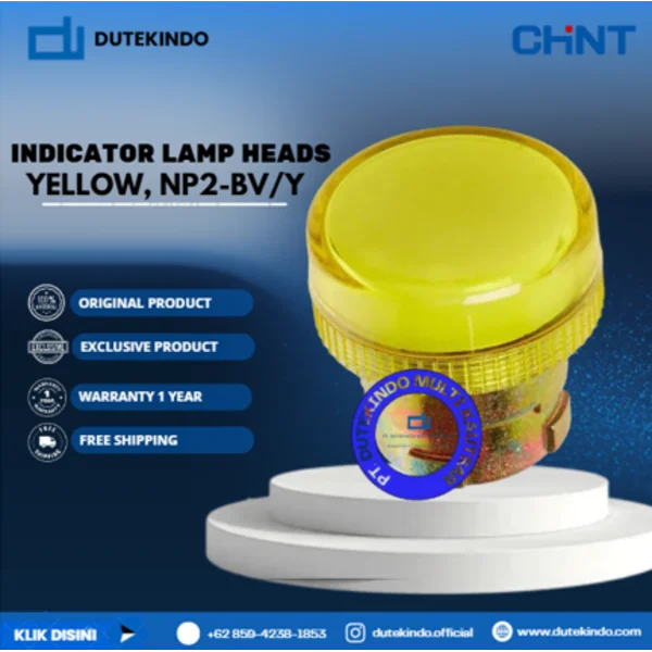 CHINT INDICATOR LAMP HEADS Yellow NP2-BV/Y Lampu Indikator
