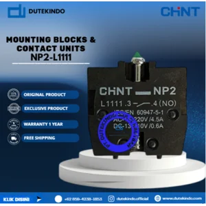 CHINT MOUNTING BLOCKS & CONTACT UNITS NO Contact Block for Chint Enclosures NP2-L1111 Contact Block