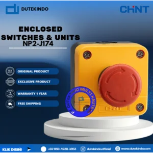 CHINT ENCLOSED SWITCHES & UNITS 1 NC Enclosed Emergency Stop Unit NP2-J174 Emergency Stop Switches