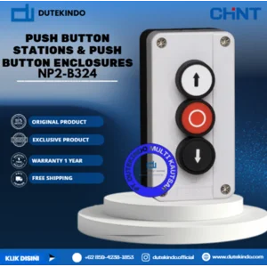CHINT PUSH BUTTON STATIONS & PUSH BUTTON ENCLOSURES 3 Position Push Button Station: Up Down & Stop 2 NO + 1 NC Contacts NP2-B324 Push Button Station