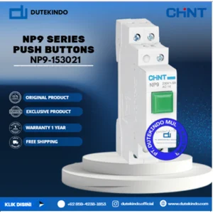 CHINT NP9 SERIES PUSH BUTTONS Red 230V 2 NO and 1 NC Illuminated Push Button NP9-153021 Push Button Switch