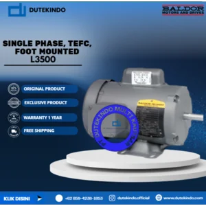 Baldor Single Phase TEFC Foot Mounted L3500 1/4 HP 1200 RPM 56 NEMA FRAME 115/230 VOLTAGE Foot Mounted Motor