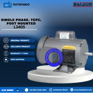 Baldor Single Phase TEFC Foot Mounted L3405 1/3 HP 3600 RPM 48 NEMA FRAME 115/208-230 VOLTAGE Foot Mounted Motor