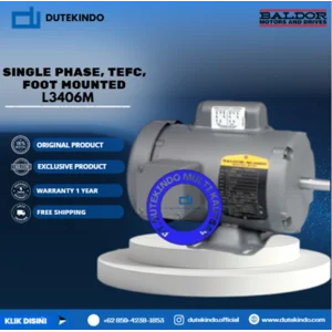 Baldor Single Phase TEFC Foot Mounted L3406M 1/3 HP 1800 RPM 48 NEMA FRAME 115/230 VOLTAGE Foot Mounted Motor