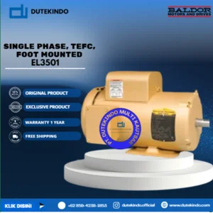 Baldor Single Phase TEFC Foot Mounted EL3501 1/3 HP 1800 RPM 56 NEMA FRAME 115/230 VOLTAGE Foot Mounted Motor