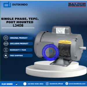 Baldor Single Phase TEFC Foot Mounted L3408 1/2 HP 3600 RPM 48 NEMA FRAME 115/230 VOLTAGE Foot Mounted Motor