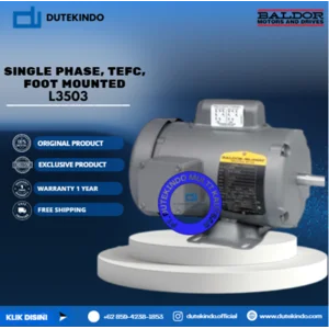 Baldor Single Phase TEFC Foot Mounted L3503 1/2 HP 3600 RPM 56 NEMA FRAME 115/230 VOLTAGE Foot Mounted Motor