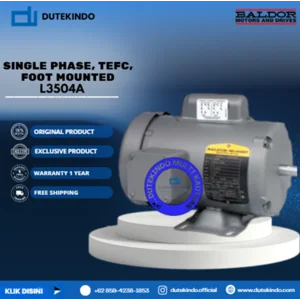 Baldor Single Phase TEFC Foot Mounted L3504A 1/2 HP 1800 RPM 56 NEMA FRAME 115/230 VOLTAGE Foot Mounted Motor