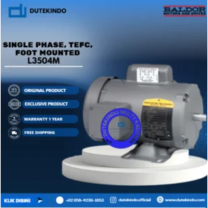 Baldor Single Phase TEFC Foot Mounted L3504M 1/2 HP 1800 RPM 56 NEMA FRAME 115/230 VOLTAGE Foot Mounted Motor