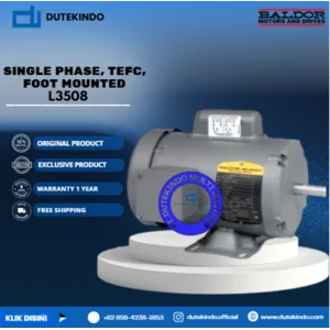 Baldor Single Phase TEFC Foot Mounted L3508 3/4 HP 1200 RPM 56/56H NEMA FRAME 115/230 VOLTAGE Foot Mounted Motor