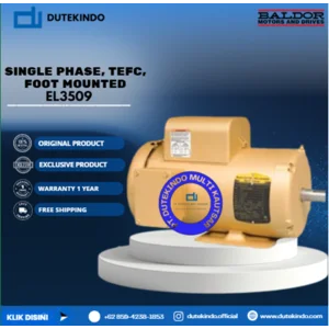 Baldor Single Phase TEFC Foot Mounted EL3509 1 HP 3600 RPM 56/56H NEMA FRAME 115/208-230 VOLTAGE Foot Mounted Motor