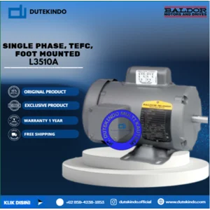Baldor Single Phase TEFC Foot Mounted L3510A 1 HP 1800 RPM 56/56H NEMA FRAME 115/230 VOLTAGE Foot Mounted Motor