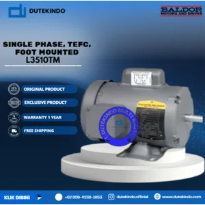 Baldor Single Phase TEFC Foot Mounted L3510TM 1 HP 1800 RPM 143T NEMA FRAME 115/230 VOLTAGE Foot Mounted Motor