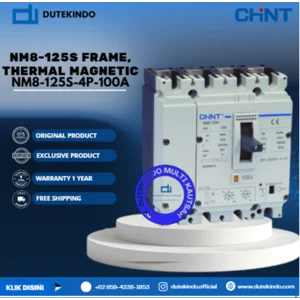 CHINT NM8-125S Frame Thermal Magnetic NM8-125S FRAME 4 POLE ADJUSTABLE MCCB. ICU=ICS 50KA 415V NM8-125S-4P-100A MCB / Miniature Circuit Breaker