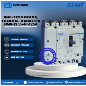 CHINT NM8-250S Frame Thermal Magnetic NM8-250S FRAME 3 POLE ADJUSTABLE MCCB. ICU=ICS 50KA 415V NM8-250S-3P-100A MCB / Miniature Circuit Breaker