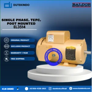 Baldor Single Phase TEFC Foot Mounted EL3514 3/2 HP 1800 RPM 56H NEMA FRAME 115/230 VOLTAGE Foot Mounted Motor