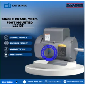 Baldor Single Phase TEFC Foot Mounted L3515T 2 HP 3600 RPM 145T NEMA FRAME 115/230 VOLTAGE Foot Mounted Motor
