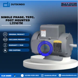 Baldor Single Phase TEFC Foot Mounted L3516TM 2 HP 1800 RPM 56HZ NEMA FRAME 208-230 VOLTAGE Foot Mounted Motor