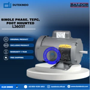 Baldor Single Phase TEFC Foot Mounted L3605T 2 HP 1800 RPM 182T NEMA FRAME 115/230 VOLTAGE Foot Mounted Motor
