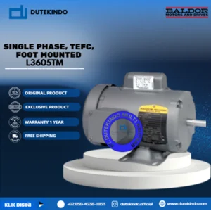 Baldor Single Phase TEFC Foot Mounted L3605TM 2 HP 1800 RPM 182T NEMA FRAME 115/230 VOLTAGE Foot Mounted Motor