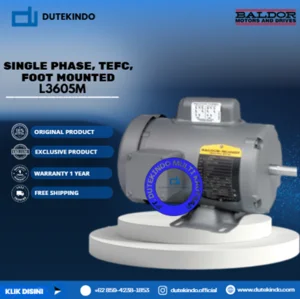 Baldor Single Phase TEFC Foot Mounted L3605M 2 HP 1800 RPM 184 NEMA FRAME 115/230 VOLTAGE Foot Mounted Motor